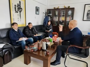 沈阳市沈河区万莲街路处事处田猛主任到沈阳MILE米乐集团集团调研